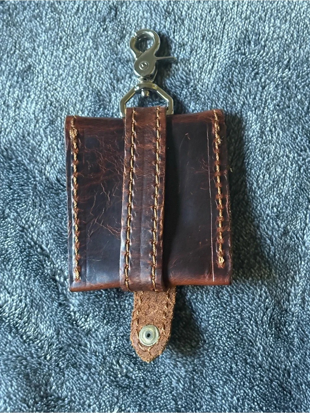 Dark Brown Leather coin holder